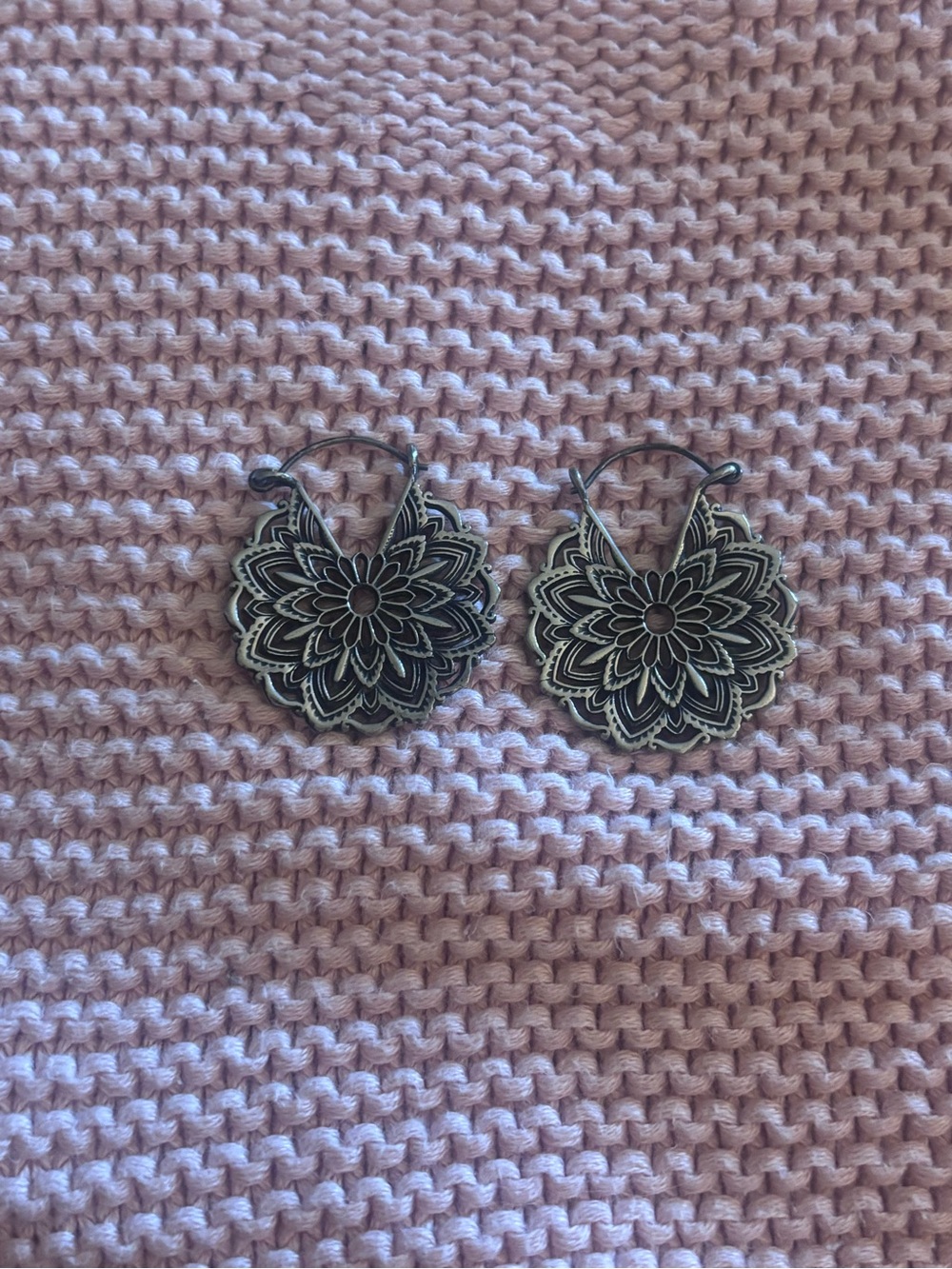 Ask and Embla Sterling Silver Floral Mandala Hangers